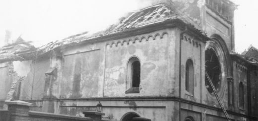 Brennende Synagoge