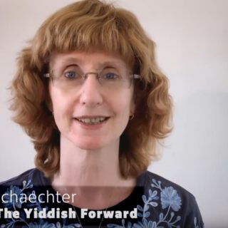 Rukhl Schaechter vom Yiddish Forward