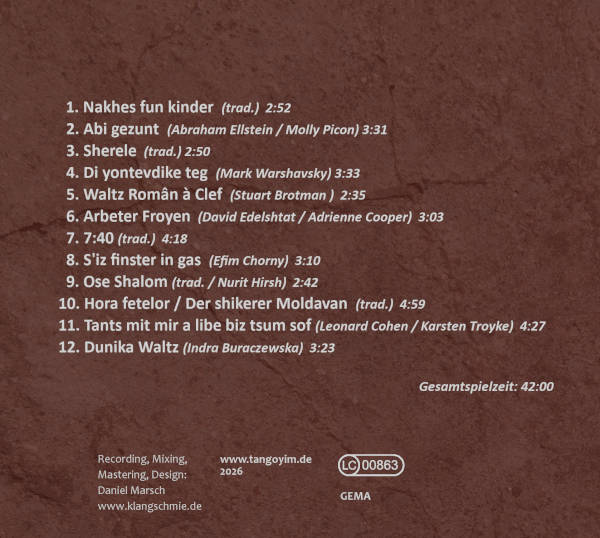 Tangoyim CD Abi gezunt